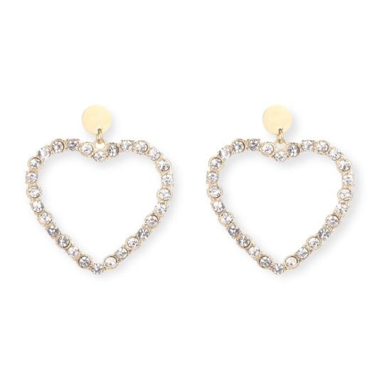 DIAMOND HEART STUDS