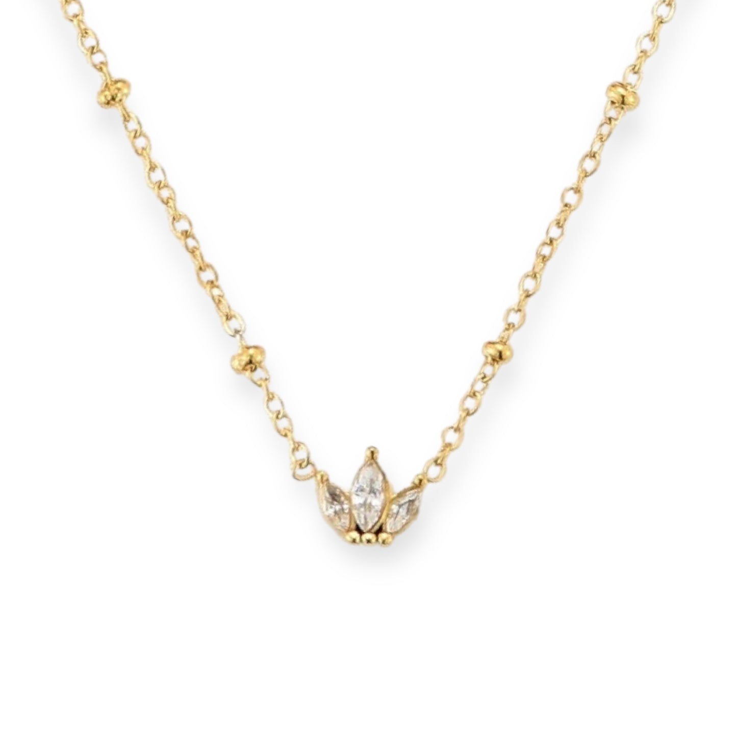 CROWN GOLD NECKLACE