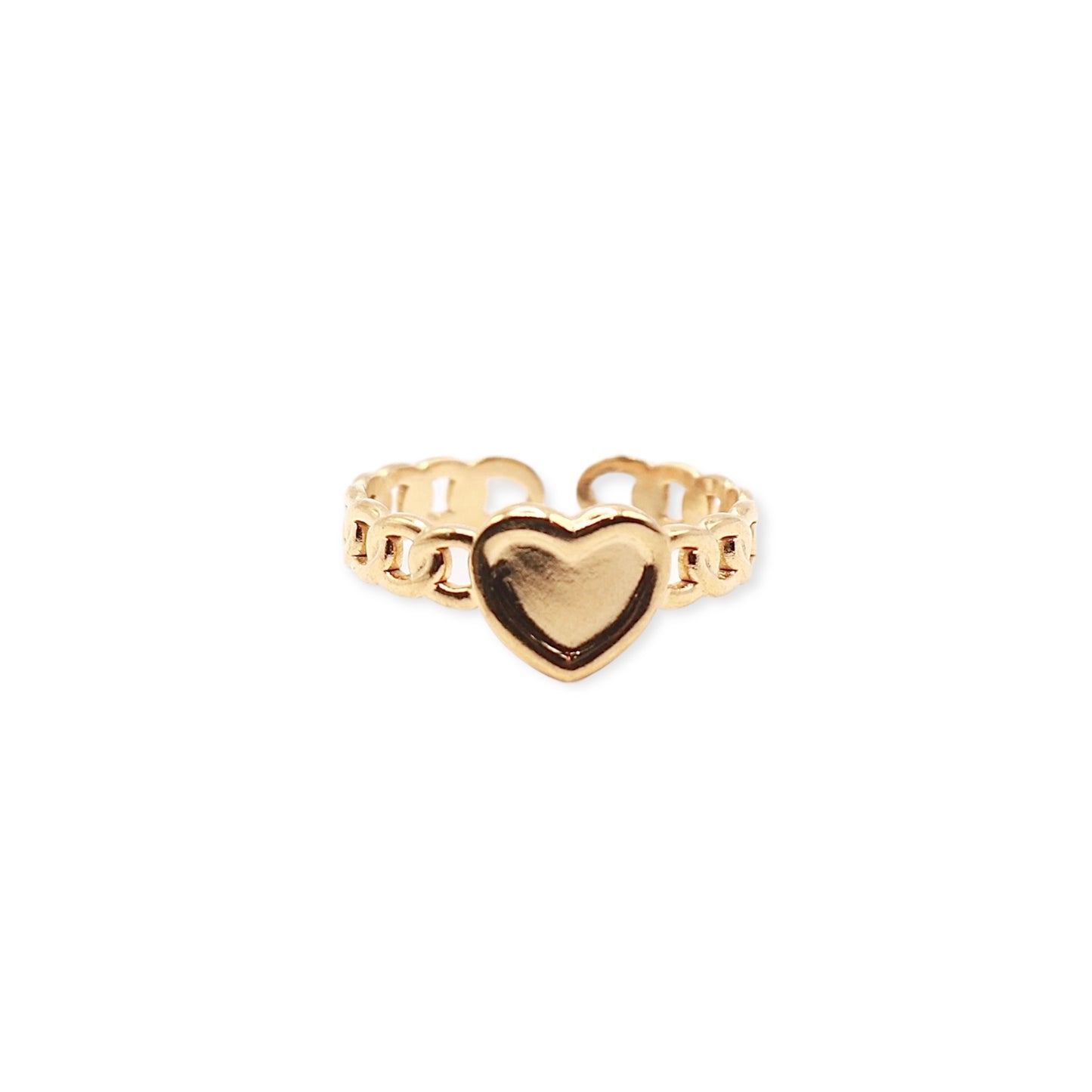 GOLD HEART RING