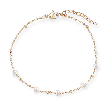 MINIMAL PEARL GOLD BRACELET