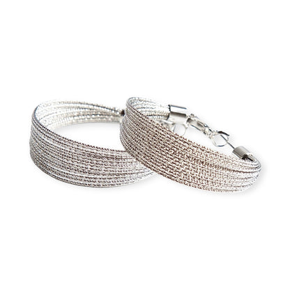 Hoop earrings - silver 