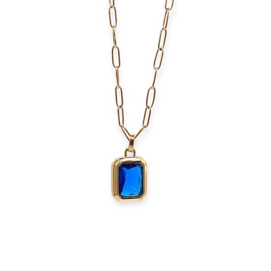 BLUE GEMSTONE NECKLACE