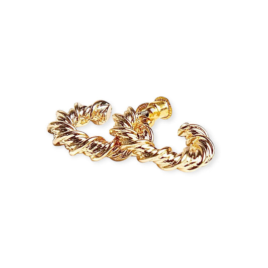 Hoop earrings - gold 