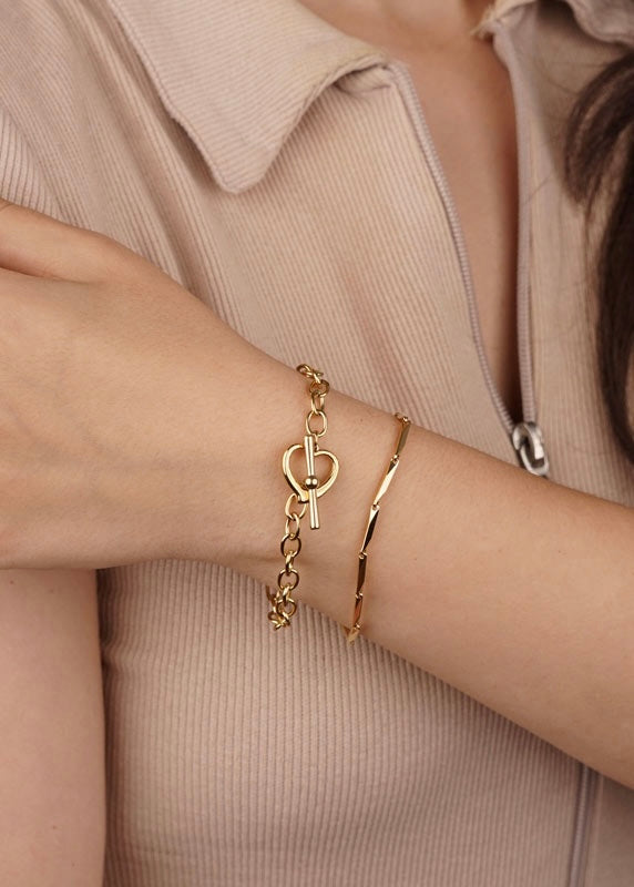 HEART ANCHOR BRACELET