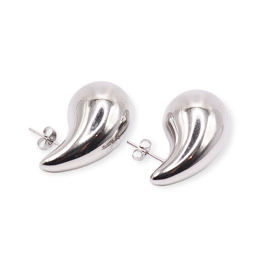 SILVER TEARDROP EARRINGS