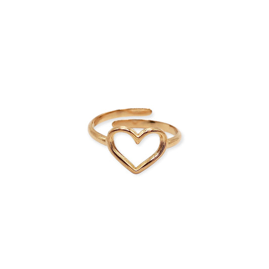 GOLD HEART RING