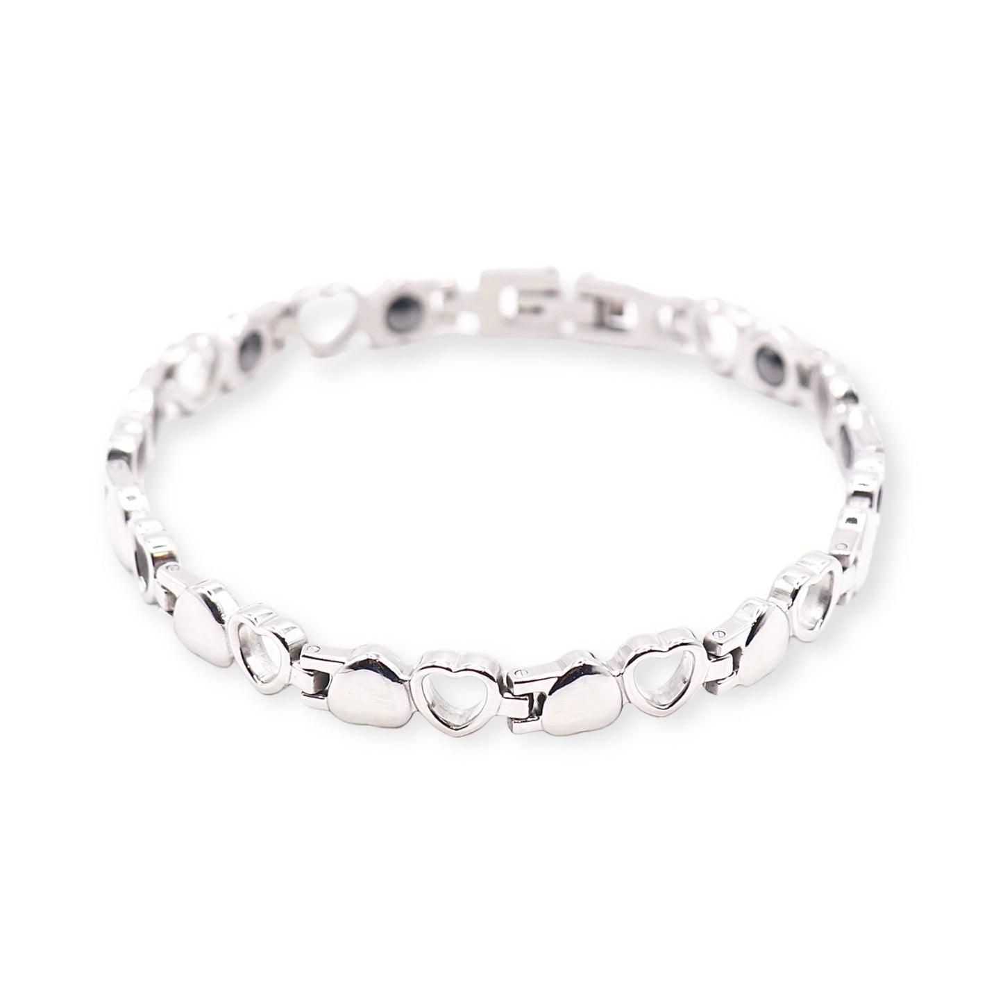 SILVER HEARTS BRACELET