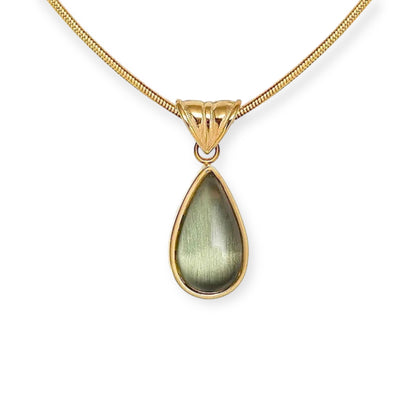 GREEN DROP NECKLACE