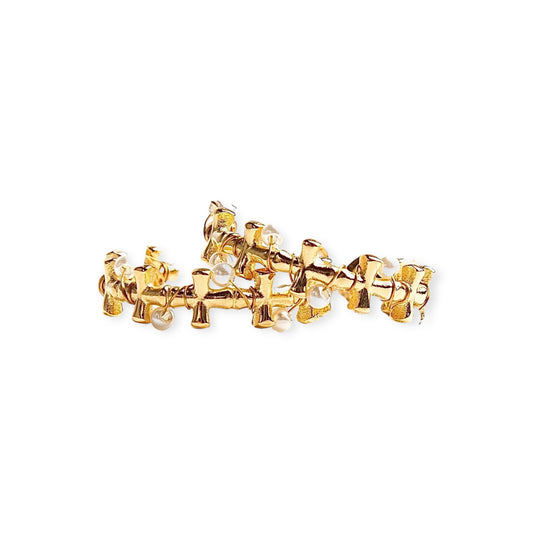 Hoop earrings - gold 