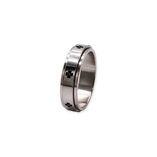 CROSS SILVER RING