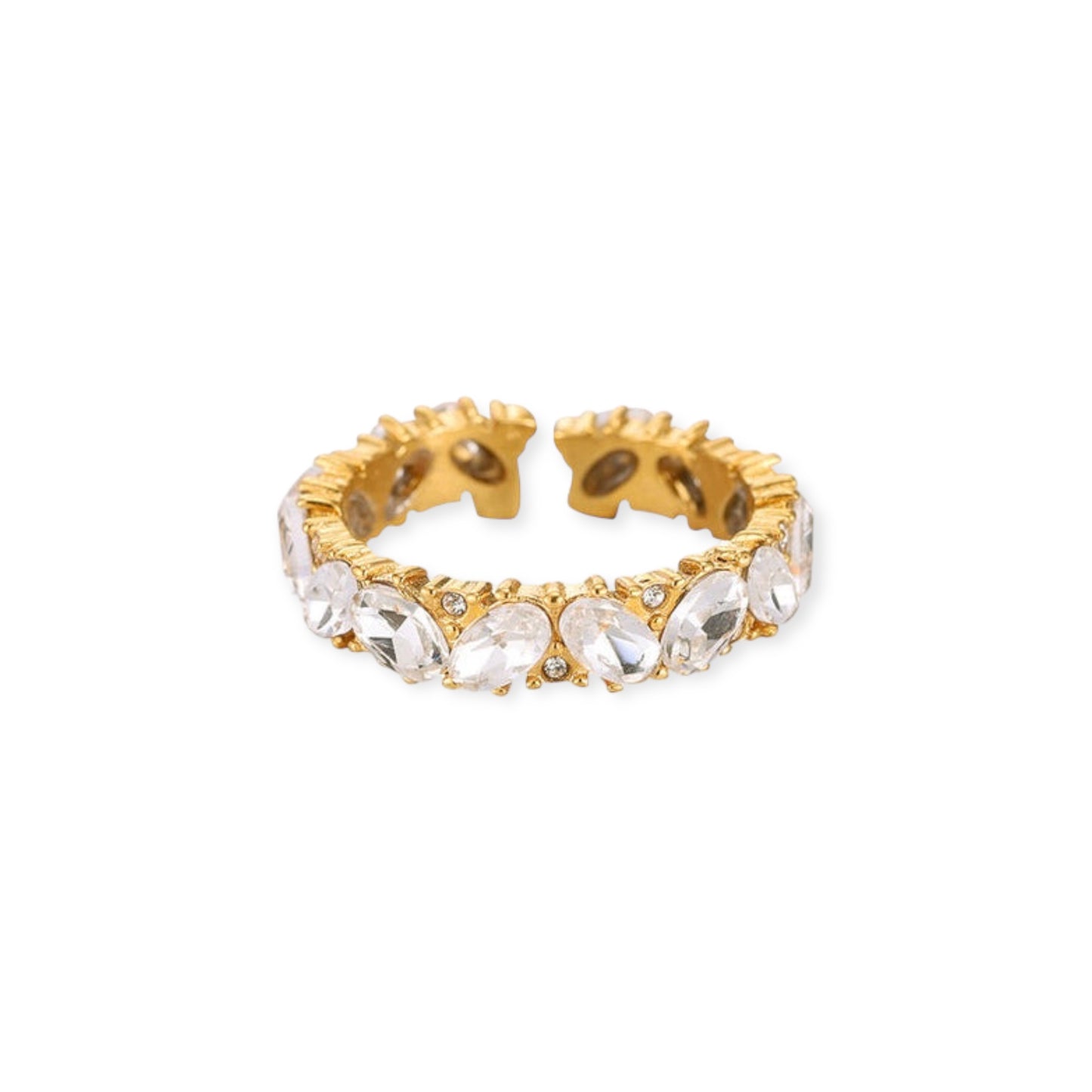 CRYSTAL GOLD RING