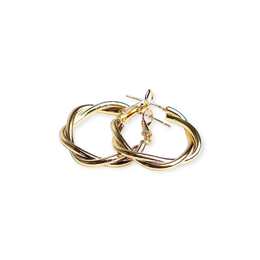 Hoop earrings - gold 