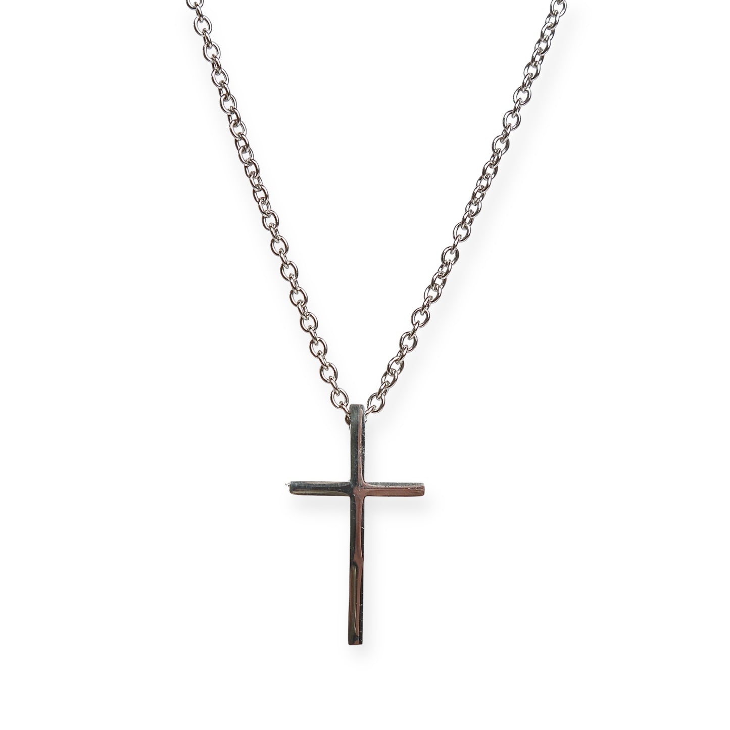 Cross necklace - silver