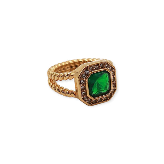 GREEN GOLD RING