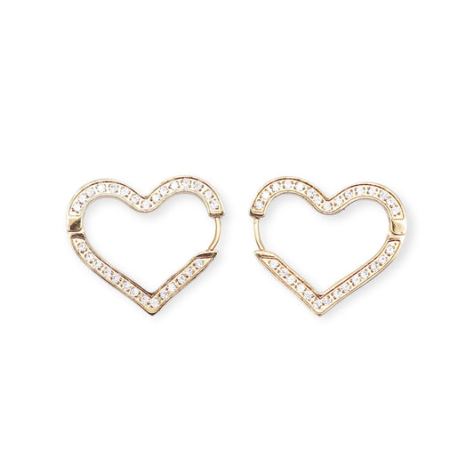 HEART GLAMOUR EARRINGS