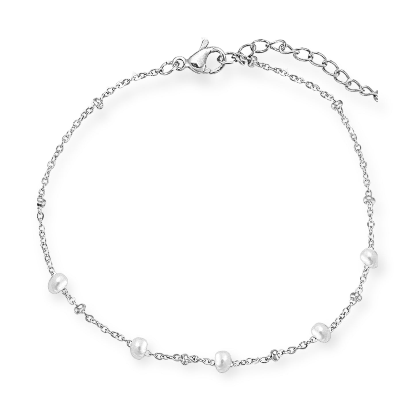 MINIMAL PEARL SILVER BRACELET