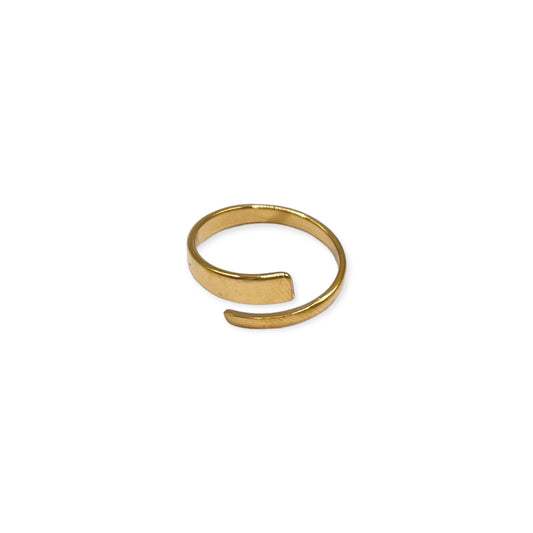 CURVED GOLD RING