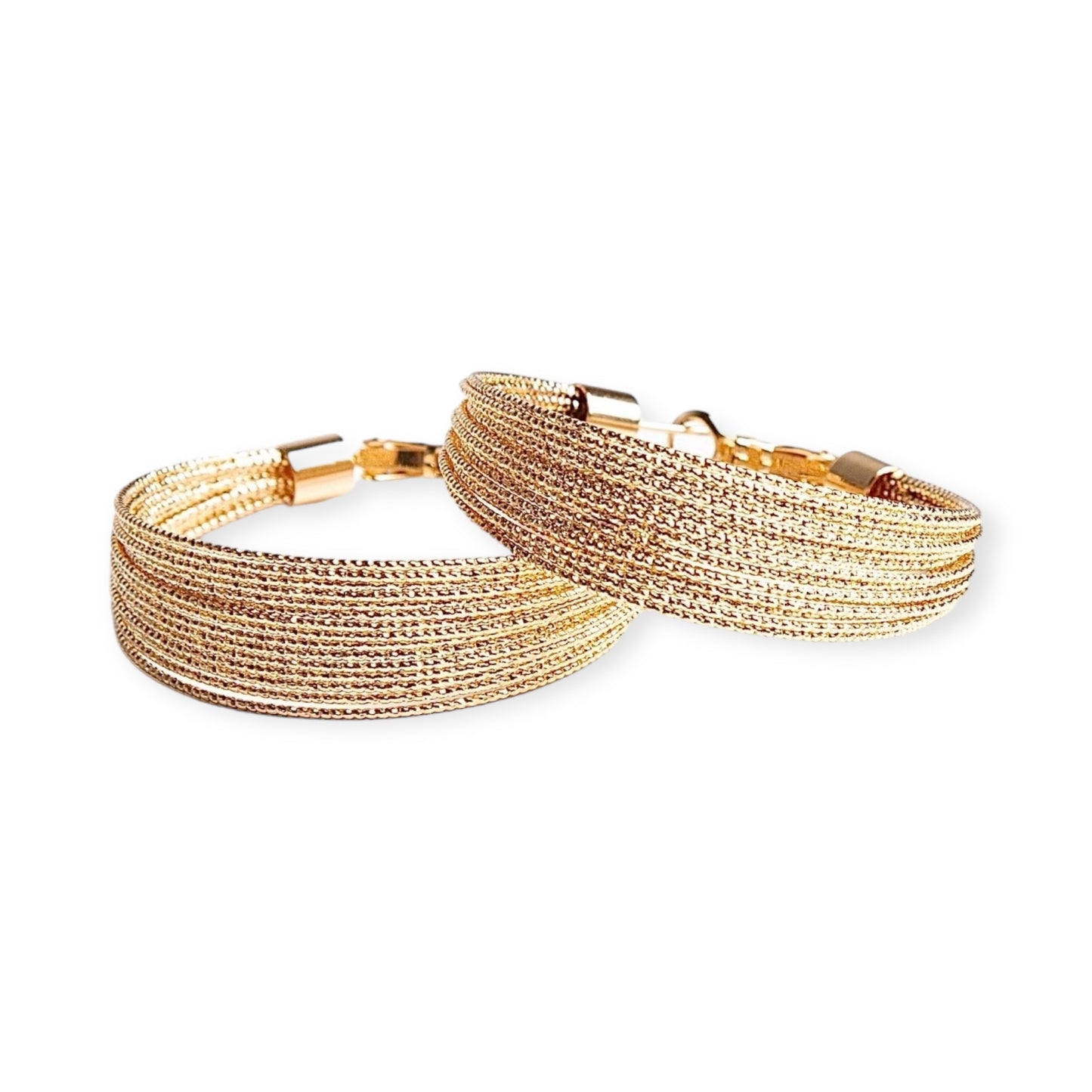 Hoop earrings - gold 