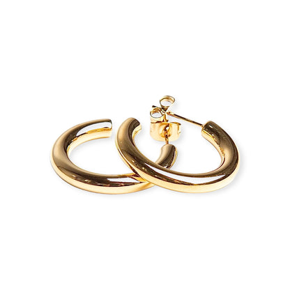 Hoop earrings - gold 