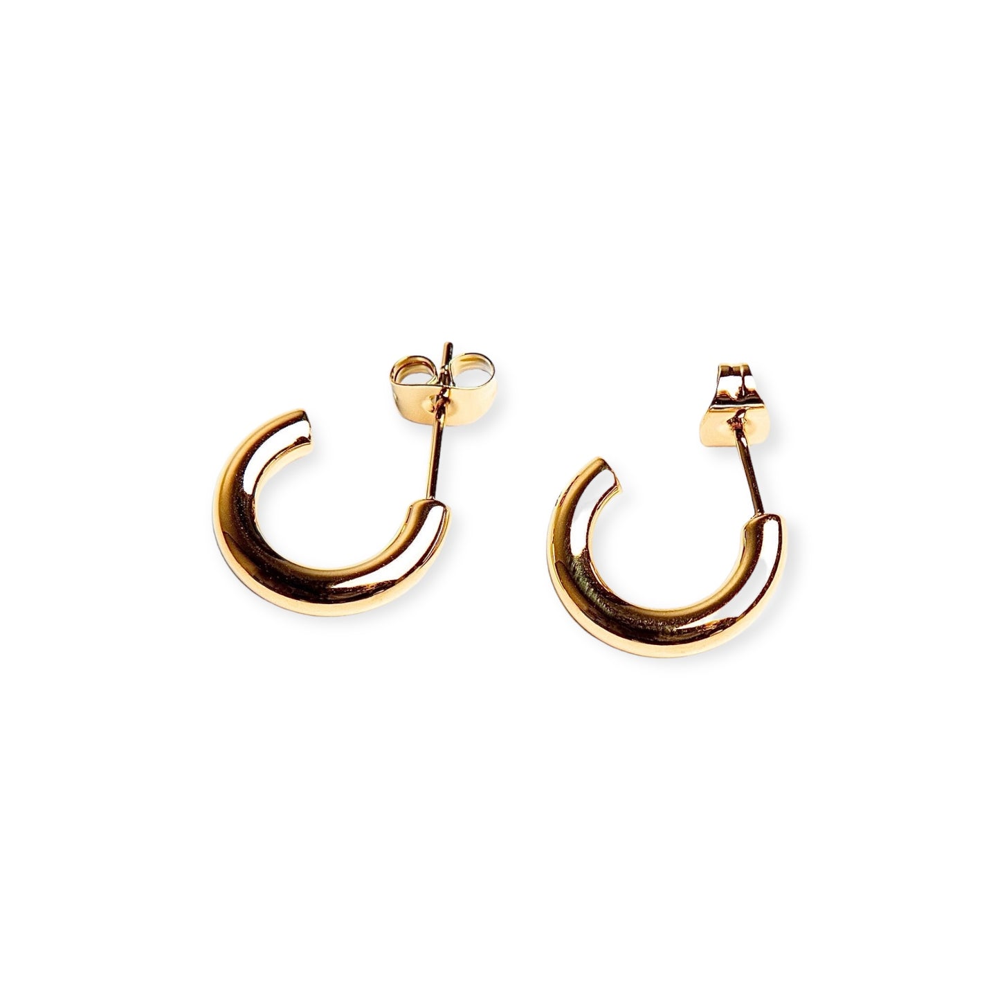 Hoop earrings - gold 