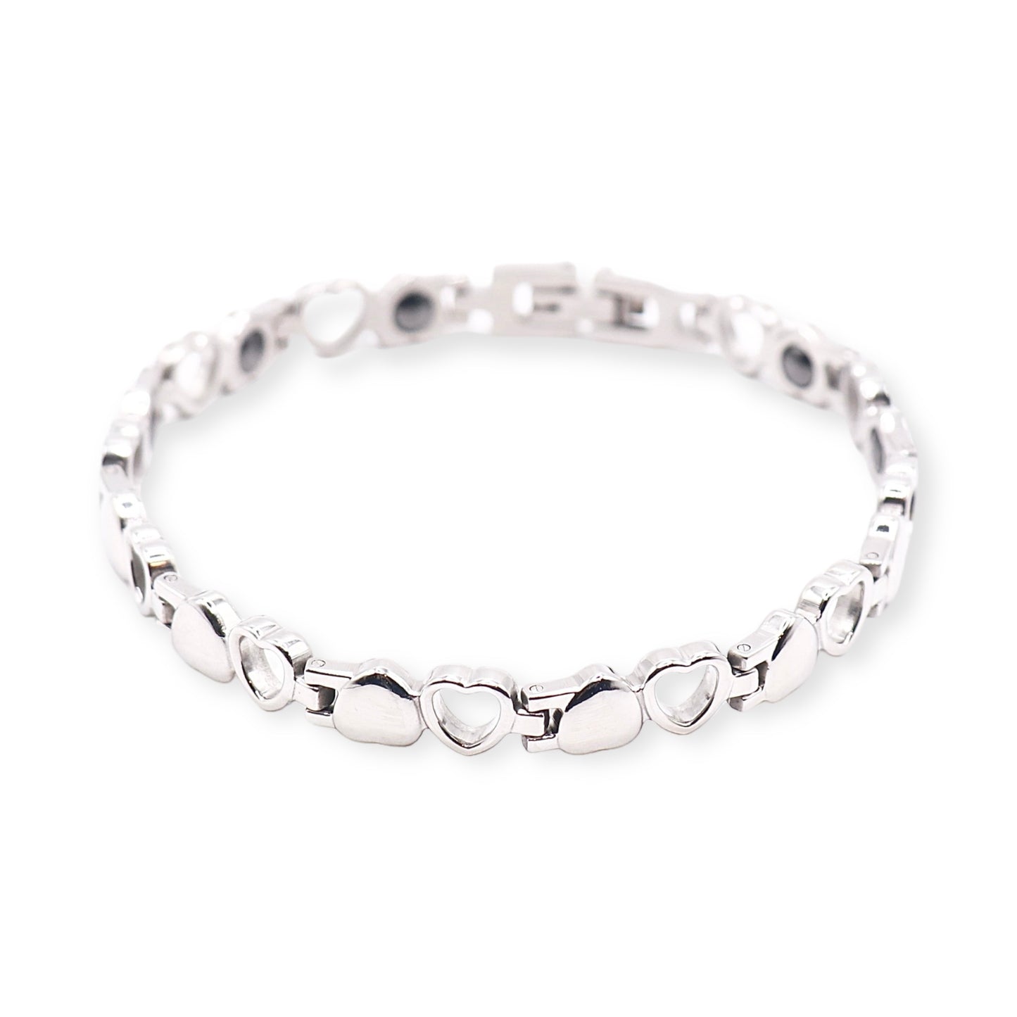 SILVER HEARTS BRACELET