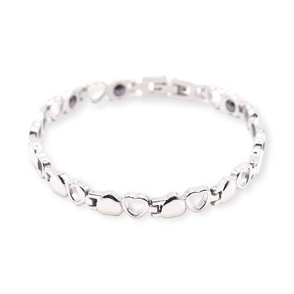 SILVER HEARTS BRACELET