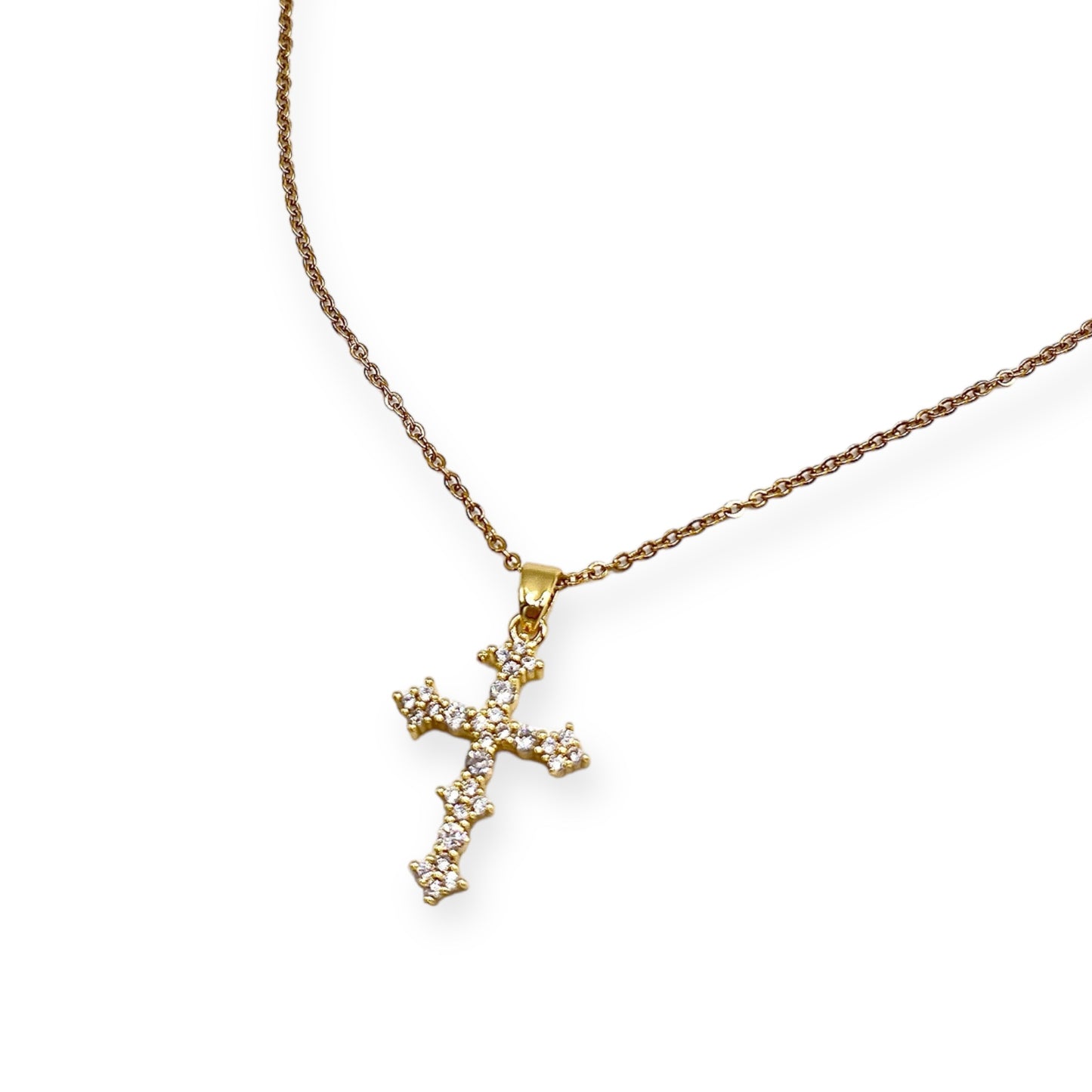 SHINY CROSS NECKLACE