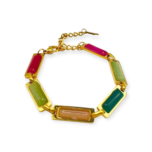 COLOURED GOLD BRACELET