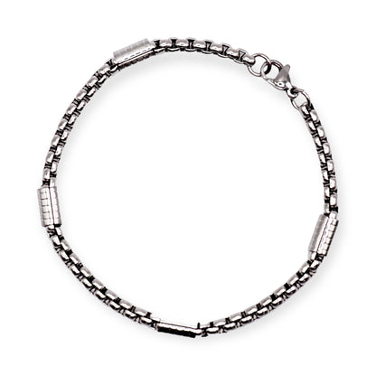 TUBE SILVER BRACELET