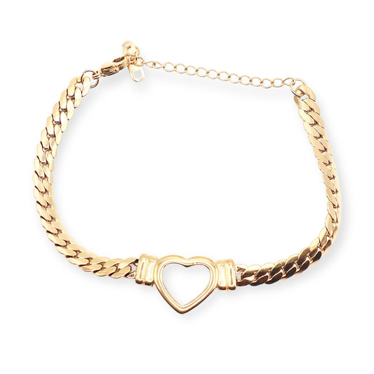 GOLD HEART BRACELET