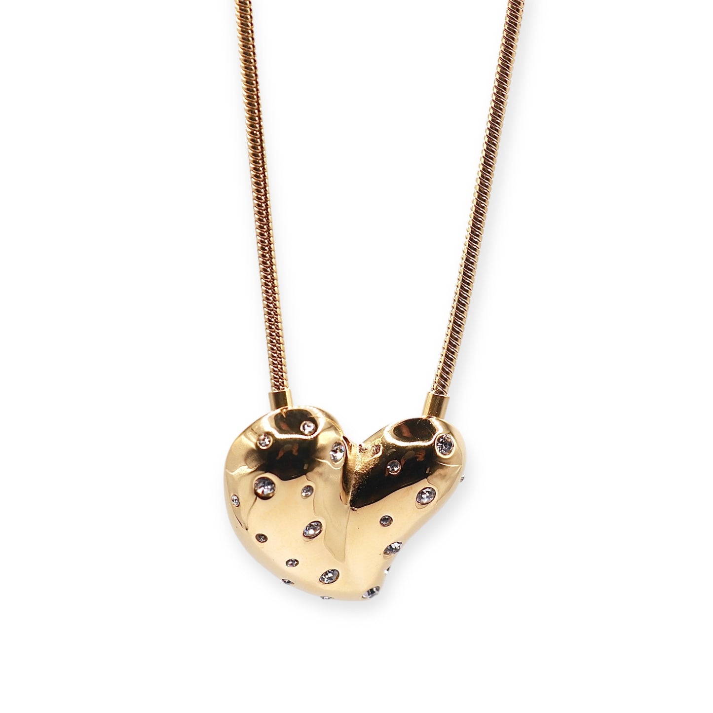 SHINY HEART PENDANT NECKLACE