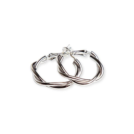 Hoop earrings - silver 