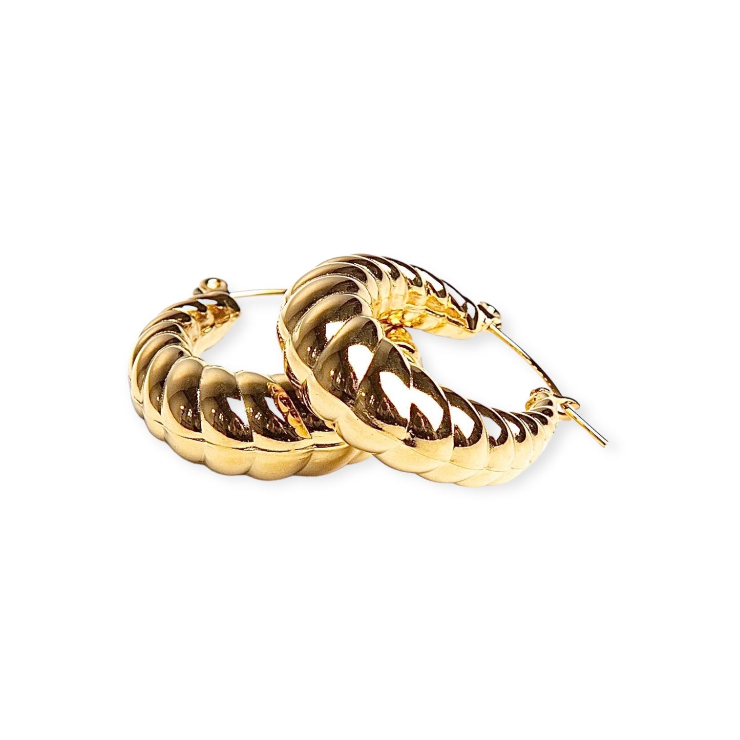 Hoop earrings - gold 