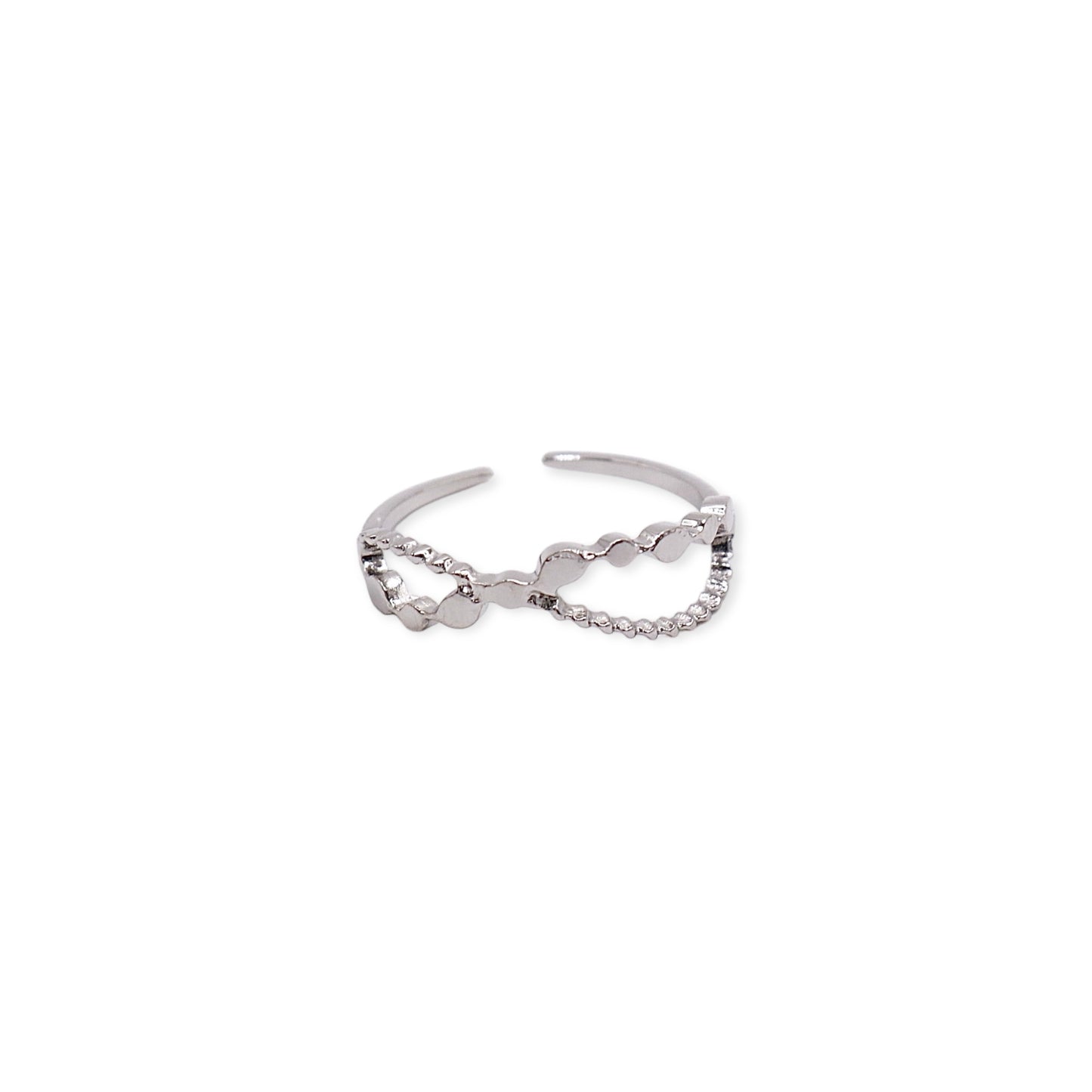 CURVED SILVER RING