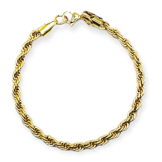 TWISTED GOLD BRACELET