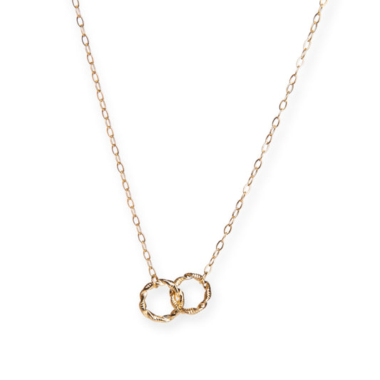 DOUBLE RING NECKLACE